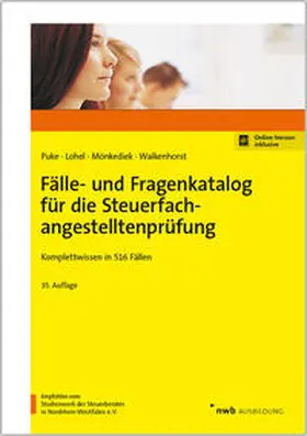 Puke / Lohel / Mönkediek |  Fälle- und Fragenkatalog für die Steuerfachangestelltenprüfung | Buch |  Sack Fachmedien