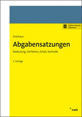Driehaus |  Abgabensatzungen | Buch |  Sack Fachmedien