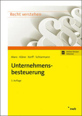 Marx / Kläne / Korff |  Unternehmensbesteuerung | Buch |  Sack Fachmedien