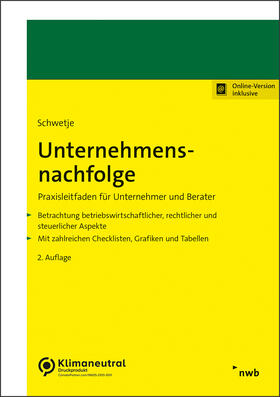 Schwetje | Schwetje,  Unternehmensnachfolge | Medienkombination | 978-3-482-65592-0 | sack.de