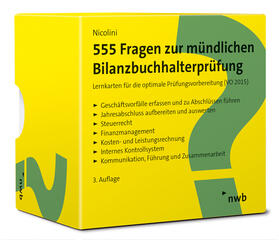 Nicolini | 555 Fragen zur mündlichen Bilanzbuchhalterprüfung | Buch | 978-3-482-66603-2 | sack.de