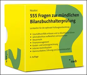 Nicolini | 555 Fragen zur mündlichen Bilanzbuchhalterprüfung | Sonstiges | 978-3-482-66606-3 | sack.de