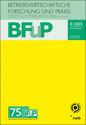  Allgemeine Betriebswirtschaftslehre - 75 Jahre BFuP | Buch |  Sack Fachmedien