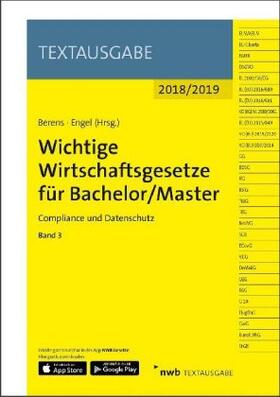 Berens / Engel | Wichtige Wirtschaftsgesetze für Bachelor/Master, Band 3 | Medienkombination | 978-3-482-67351-1 | sack.de
