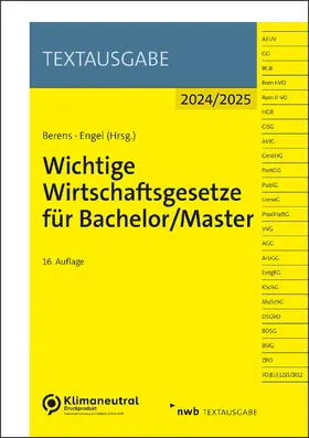 Berens / Engel | Wichtige Wirtschaftsgesetze für Bachelor/Master | Medienkombination | 978-3-482-67596-6 | sack.de