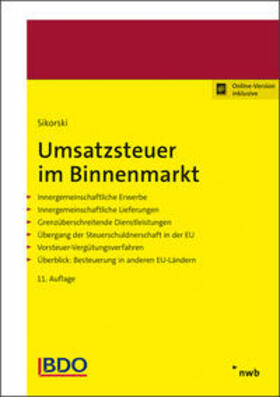 Sikorski / Pogodda-Grünwald |  Umsatzsteuer im Binnenmarkt | Buch |  Sack Fachmedien