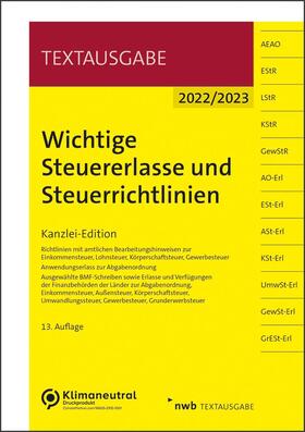 Wichtige Steuererlasse und Steuerrichtlinien | Medienkombination | 978-3-482-68313-8 | sack.de
