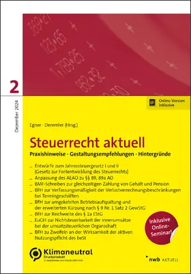 Egner / Demmler / Bruckbauer |  NWB Steuerrecht aktuell 2/2024 | Buch |  Sack Fachmedien