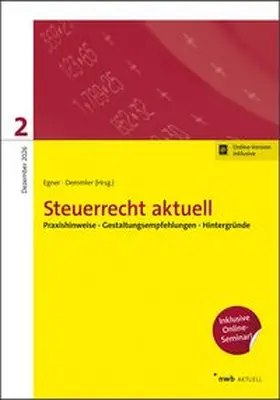 Egner / Demmler / Lorenz |  Steuerrecht aktuell 2/2026 | Buch |  Sack Fachmedien