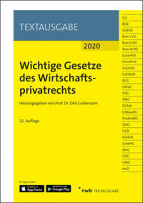 Güllemann | Wichtige Gesetze des Wirtschaftsprivatrechts | Medienkombination | 978-3-482-68461-6 | sack.de