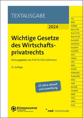 Güllemann | Wichtige Gesetze des Wirtschaftsprivatrechts | Medienkombination | 978-3-482-68465-4 | sack.de