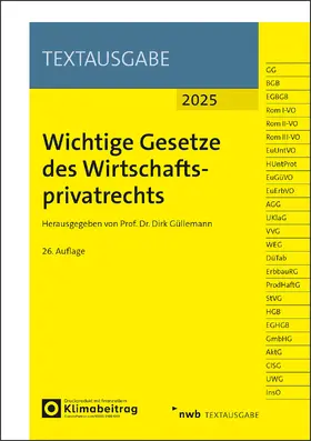 Güllemann | Wichtige Gesetze des Wirtschaftsprivatrechts | Medienkombination | 978-3-482-68466-1 | sack.de