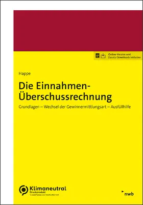 Happe |  Die Einnahmen-Überschussrechnung | Buch |  Sack Fachmedien