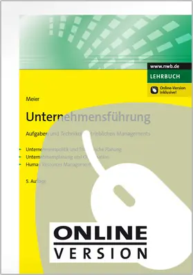 Meier | Unternehmensführung | Online-Buch | 978-3-482-69292-5 | www.sack.de