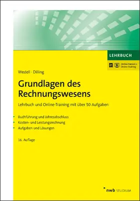 Wedell / Dilling | Grundlagen des Rechnungswesens | Online-Buch | 978-3-482-69354-0 | www.sack.de