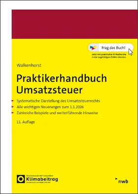 Walkenhorst |  Praktikerhandbuch Umsatzsteuer | Buch |  Sack Fachmedien