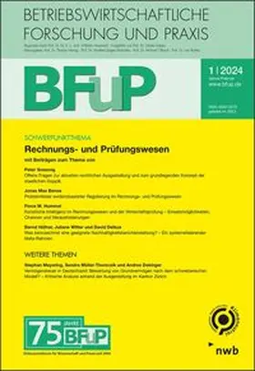 BFuP - Betriebswirtschaftliche Forschung und Praxis online | NWB Verlag | Datenbank | sack.de
