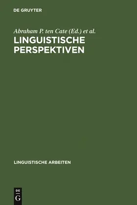 Jordens / Cate |  Linguistische Perspektiven | Buch |  Sack Fachmedien