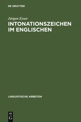 Esser |  Intonationszeichen im Englischen | Buch |  Sack Fachmedien