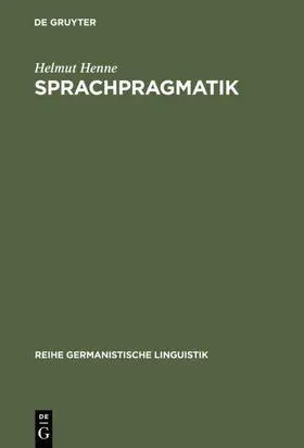 Henne |  Sprachpragmatik | Buch |  Sack Fachmedien