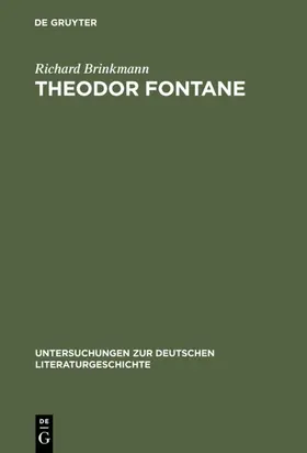 Brinkmann |  Theodor Fontane | Buch |  Sack Fachmedien