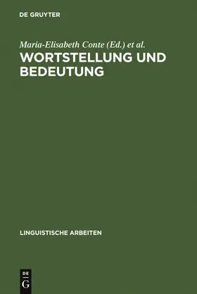 Conte / Ramat |  Wortstellung und Bedeutung | Buch |  Sack Fachmedien