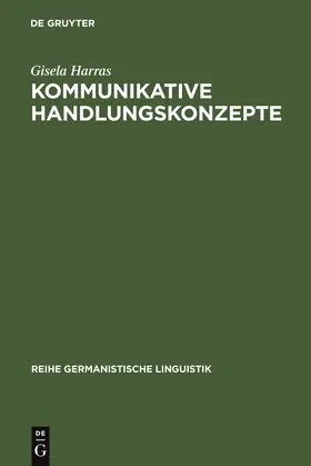 Harras |  Kommunikative Handlungskonzepte | Buch |  Sack Fachmedien