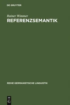 Wimmer |  Referenzsemantik | Buch |  Sack Fachmedien