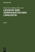 Althaus / Wiegand / Henne |  Lexikon der Germanistischen Linguistik | Buch |  Sack Fachmedien