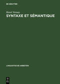 Vernay |  Syntaxe et sémantique | Buch |  Sack Fachmedien