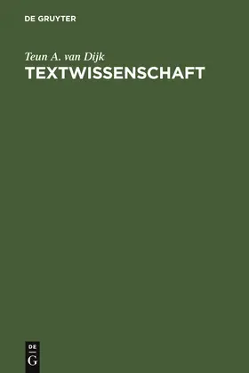 Dijk |  Textwissenschaft | Buch |  Sack Fachmedien
