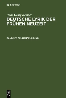 Kemper |  Frühaufklärung | Buch |  Sack Fachmedien