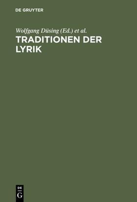 Düsing / Willems / Schings |  Traditionen der Lyrik | Buch |  Sack Fachmedien