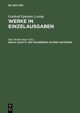 Bauer | Emilia Galotti | Buch | 978-3-484-10848-6 | www.sack.de