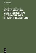 Williams-Krapp / Brunner |  Forschungen zur deutschen Literatur des Spätmittelalters | Buch |  Sack Fachmedien