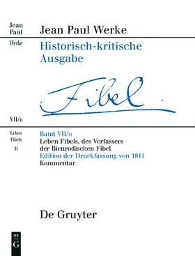Kluger | Leben Fibels, des Verfassers der Bienrodischen Fibel, 1 | Buch | 978-3-484-10918-6 | www.sack.de