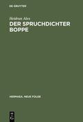 Alex |  Der Spruchdichter Boppe | Buch |  Sack Fachmedien