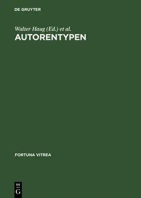 Wachinger / Haug | Autorentypen | Buch | 978-3-484-15506-0 | sack.de