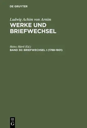 Härtl |  Briefwechsel I (1788-1801) | Buch |  Sack Fachmedien