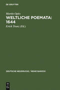 Trunz |  Weltliche Poemata : 1644 | Buch |  Sack Fachmedien