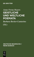 Becker-Cantarino |  Geistliche und Weltliche Poemata | Buch |  Sack Fachmedien