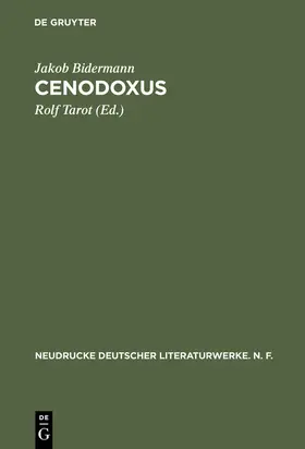 Tarot / Bidermann | Cenodoxus | Buch | 978-3-484-17007-0 | sack.de