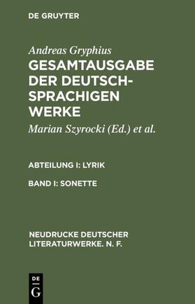 Szyrocki | Sonette | Buch | 978-3-484-17011-7 | sack.de