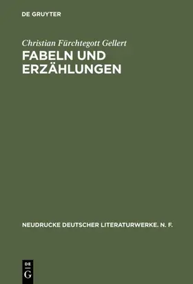 Scheibe / Gellert |  Fabeln und Erzählungen | Buch |  Sack Fachmedien