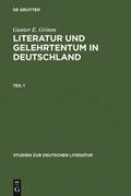 Grimm |  Literatur und Gelehrtentum in Deutschland | Buch |  Sack Fachmedien