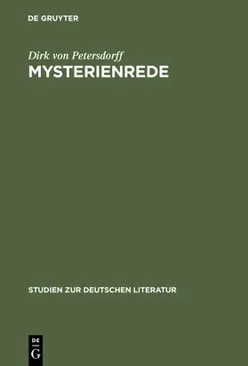 Petersdorff |  Mysterienrede | Buch |  Sack Fachmedien