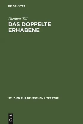 Till |  Das doppelte Erhabene | Buch |  Sack Fachmedien