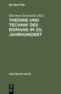 Steinecke |  Theorie und Technik des Romans im 20. Jahrhundert | Buch |  Sack Fachmedien