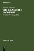 Lublinski / Wunberg |  Die Bilanz der Moderne | Buch |  Sack Fachmedien
