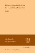 Schröder |  Kleinere deutsche Gedichte des 11. und 12. Jahrhunderts | Buch |  Sack Fachmedien